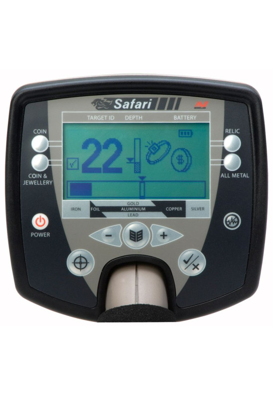 Minelab Safari Multi-Frequenz Metalldetektor mit Pro-Find 20 Pinpointer